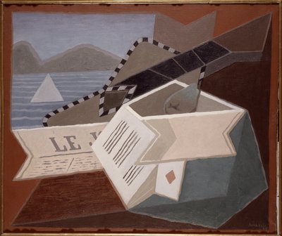 The Guitar in Front of the Sea by Juan Gris